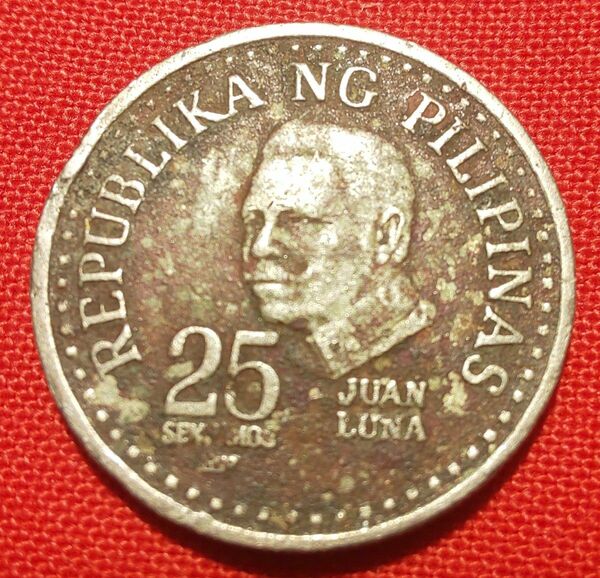 フィリピン　アンティーク硬貨　25centimes 