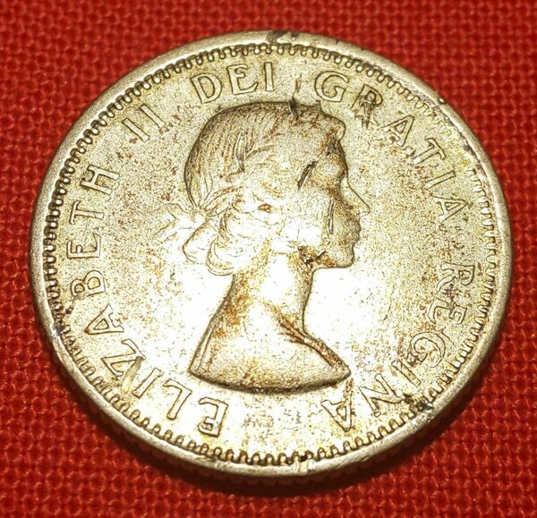 カナダ　アンティーク硬貨　10セント