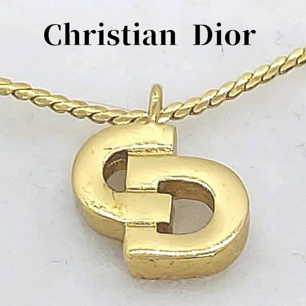 クリスチャンディオール　CDロゴ　ネックレス　Christian Dior