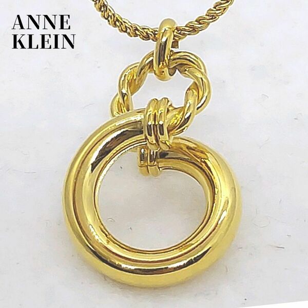 アンクライン　ネックレス　ゴールドカラー　ANNE KLEIN