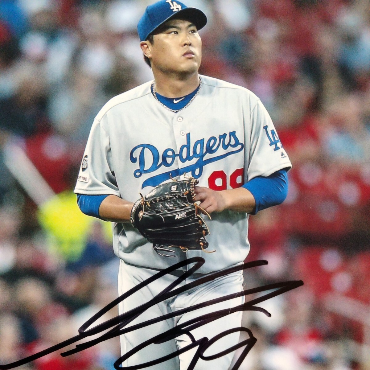 リュ・ヒョンジン直筆サイン入り2Lサイズ写真…Ryu Hyun-Jin リュ・ヒョンジン直筆サイン入り2Lサイズ写真…Ryu Hyun-Jin