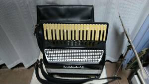  immediately musical performance possibility Italy made EXCELSIOR MOD580 37 keyboard 80 base MML sound color switch 4 disassembly repair, improvement settled immediately musical performance possibility soft case attaching 