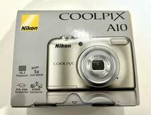 (動作未確認) Nikon COOLPIX A10 ニコン クールピクス A10 コンパクトデジタルカメラ シルバー　1円スタート_画像1