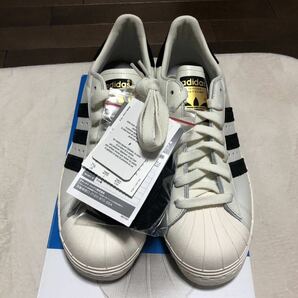 ☆新品未使用☆アディダスオリジナルス adidas originals SUPERSTAR 80s VINTAGE DX スーパースター ローカット レザー ホワイト ブラックの画像3