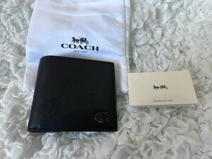 53 新品未使用　COACH コーチ 二つ折り財布 ミニ財布　アウトレット　CJ883