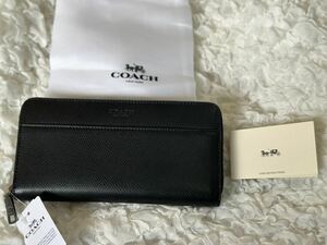 50 新品 COACH コーチ 長財布 ラウンドファスナー F74977