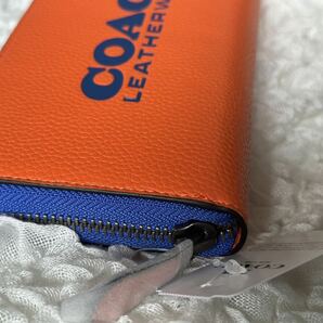 58 新品 COACH コーチ 長財布 ラウンドファスナー C6699の画像3