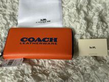 58 新品 COACH コーチ 長財布 ラウンドファスナー C6699_画像1