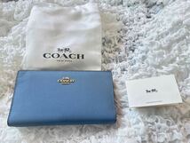 107 新品 COACH コーチ 長財布 折り財布 C8329_画像1