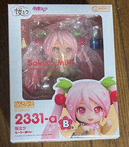 グッスマくじ 桜ミク " 2024 " B賞 ： ねんどろいど 桜ミク セーラー服 Ver. 初音ミク フィギュア 一番くじ