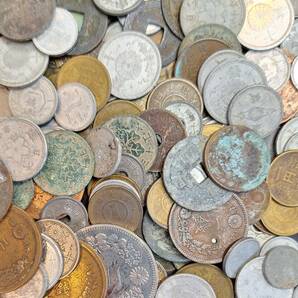 日本古銭 まとめて 約760g 旧貨幣 白銅貨 黄銅貨 青銅貨 穴銭 雑銭 硬貨 その他 コイン 未選別の画像4