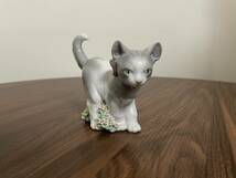 GD40 【1円から】 LLADRO リヤドロ フィギュリン 6568 子猫のパトロール 置物 インテリア 猫 プレゼントに 西洋 陶器_画像1