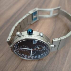GD59 【1円から】 SEIKO セイコー MITSUBISHI 130th 3000本限定 5T52-0010 ブループラネット チタン ワールドタイム クォーツ 腕時計の画像7