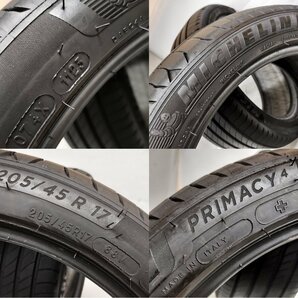 ◆本州・四国は送料無料◆ ＜希少！ ノーマル 2本＞ 205/45R17 ミシュラン PRIMACY4+ 2023年製 75% MINI ヴィッツ ノートの画像10