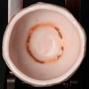 【古美味】人間国宝 加藤孝造 志野茶碗 茶道具 保証品 zT3Mの画像5