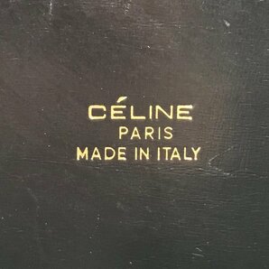 1円 良品 CELINE セリーヌ 馬車金具 ヴィンテージ レザー ハンド ワンショルダー バッグ ブラック a2996の画像10