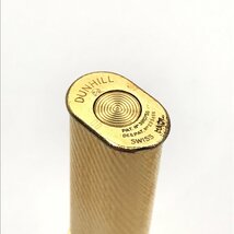 1円 dunhill ダンヒル ローラー 式 ガスライター ドレスタイプ ゴールド ななめ ストライプ 煙草グッズ 喫煙具 a2554_画像4