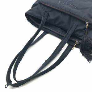 1円 PRADA プラダ ハンド トート バッグ テスート ナイロン ネイビー k1707の画像6