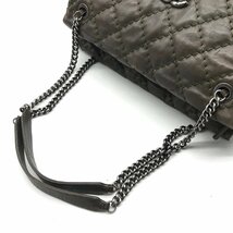 1円 良品 CHANEL シャネル ココマーク マトラッセ レザー ターンロック チェーン トート ショルダー バッグ a3255_画像8