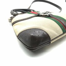 1円 良品 GUCCI グッチ シェリーライン 2WAY インターロッキング ミニ ハンド ショルダー バッグ ブラウン a1862_画像4