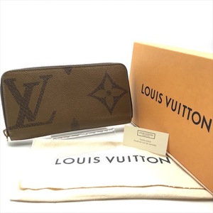 美品 LOUISVUITTON ルイヴィトン モノグラム ジャイアント リバース ジッピー ウォレット 長財布 a3041