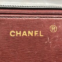 1円 良品 CHANEL シャネル ココマーク マトラッセ ラムスキン プッシュロック チェーン ショルダー バッグ ブラック a2395_画像9