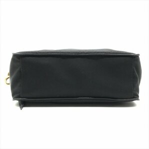 1円 良品 PRADA プラダ ２WAY ロゴ金具 ナイロン ショルダー バッグ ブラック a3328の画像3