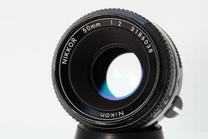 【美品】動作◎ ニコン New Nikkor 50mm F2 非Ai