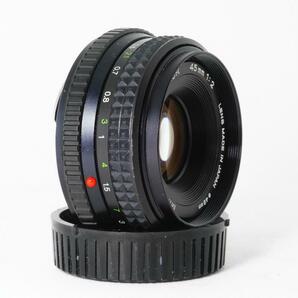 【極美品】動作◎ ミノルタ MD ROKKOR 45mm F2 パンケーキレンズ オールドレンズの画像5