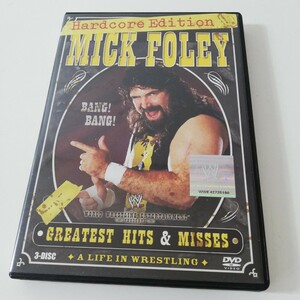  DVD 『 WWE ミック・フォーリー グレイテスト・ヒッツ ハードコア・エディション 3枚組』MICK FOLEY プロレス 日本語字幕 セル版