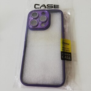 FASHION CASE iPhone ケース 紫 パープル ラメ入り 未使用品