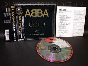 ☆帯&日本語解説付 良品!!☆『ABBA GOLD GREATEST HITS アバ ゴールド グレイテスト・ヒッツ』国内盤BEST ALBUM 19曲 ♪ ベスト CDアルバム