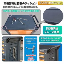 【営業所留め】ツールボックス 7段 キャビネット 工具箱 工具 ガレージ 深浅型 たっぷり収納 ロック鍵付き ストッパーキャスター_画像7