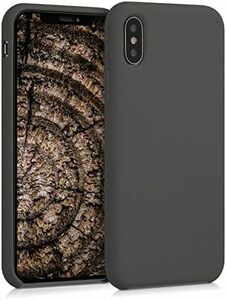 オリーブグリーン スマホケース 対応: Apple iPhone X ケース - TPU リキッド シリコン カバー 耐衝撃 傷防