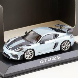 1:43 minichamps ポルシェ 718 ケイマン GT4 RS シルバー 2022 Porsche特注 Caymanの画像1