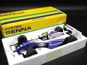 1:18 Minichamps ウィリアムズ FW16 ラストレース A.セナ #2 ロスマンズ仕様 サンマリノGP イモラ Senna