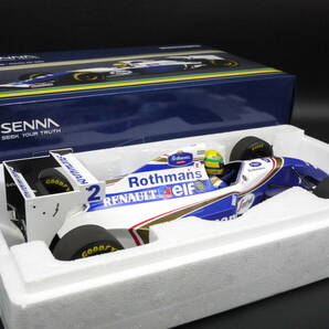 1:12 Minichamps ウィリアムズ FW16 パシフィックGP 1994 ロスマンズ仕様 A.セナ #2 メゾネットウイング TI英田 Senna Williams 限定BOXの画像5