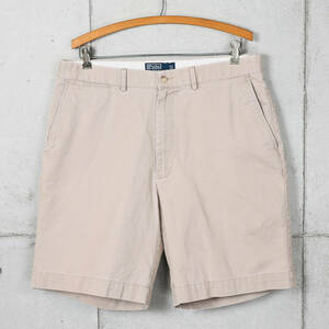 Poloラルフローレン◆PROSPECT SHORT プレーンフロント チノショーツ◆ベージュ◆W35