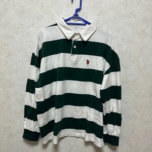 美品 U.S.POLO ASSN ボーダー ラガーシャツ