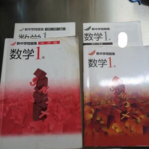 新中学問題集＆　演習編　数学　１年　回答解説付き　4冊セット