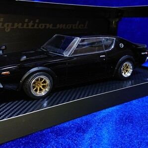 1/18 NISSAN SKYLINE 2000 GT-R KPGC110 BLACK IG0223 Ignition model イグニッションモデル 日産 スカイライン ケンメリ ブラックの画像2