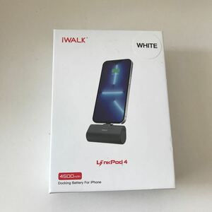 iWALK モバイルバッテリー 4500mAh 超小型 iPhone 軽量 ホワイト PSE認証済