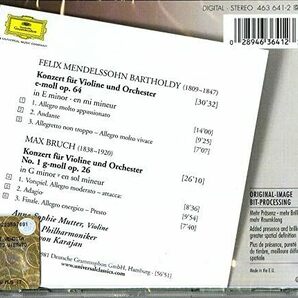 VIOLINKONZERTE MENDELSSOHN & BRUCH 輸入盤CDの画像2