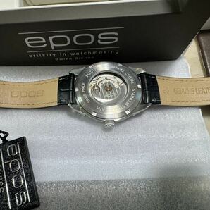 新品！国内正規品！epos エポス オリジナーレ 3427ASL 定価 108.900円 40ミリ 2年保証 メンズ エポス 腕時計 自動巻き ホワイトの画像8