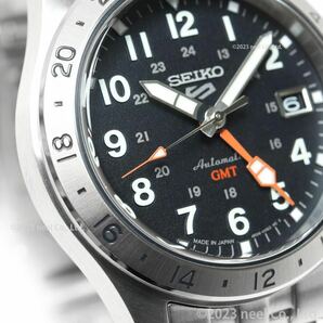 新品未使用！セイコー5 スポーツ GMT SBSC011 定価 59.00円 SEIKO 5 SPORTS GMT 自動巻き 腕時計 GMT SBSC 013の画像1