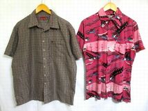 アメリカ輸入★個性派★半袖 柄 シャツ 大量 23枚セット★古着卸 S/M/L 総柄 コットン アロハ USA トレンド オススメ まとめ売り No.R-4_画像5