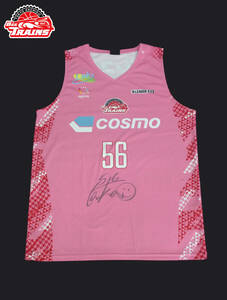 [#56 small .. large player ] with autograph [ Sard uniform ( pink )] - Tokyo Hachioji beet rain Zoo 