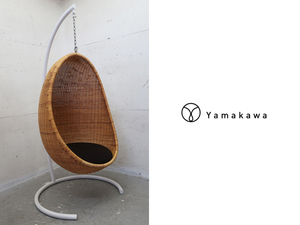 ■P700■美品■ヤマカワラタン/yamakawa■39.6万■ナナ・ディッツエル■ハンギングエッグチェア/HANGING EGG CHAIR■名作■