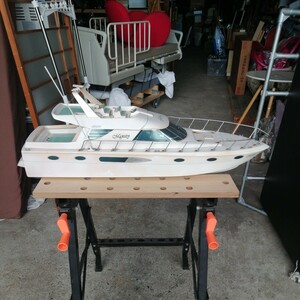 KYOSHO Kyosho MAJESTY/ Majesty boat / boat RC/ radio-controller motor Junk model ( approximately total length 85cm)