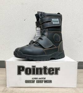 ◇安全靴◆Pointer ポインター ZA-826 25.5cm ブラック 黒 作業靴 安全靴 未使用 保管品